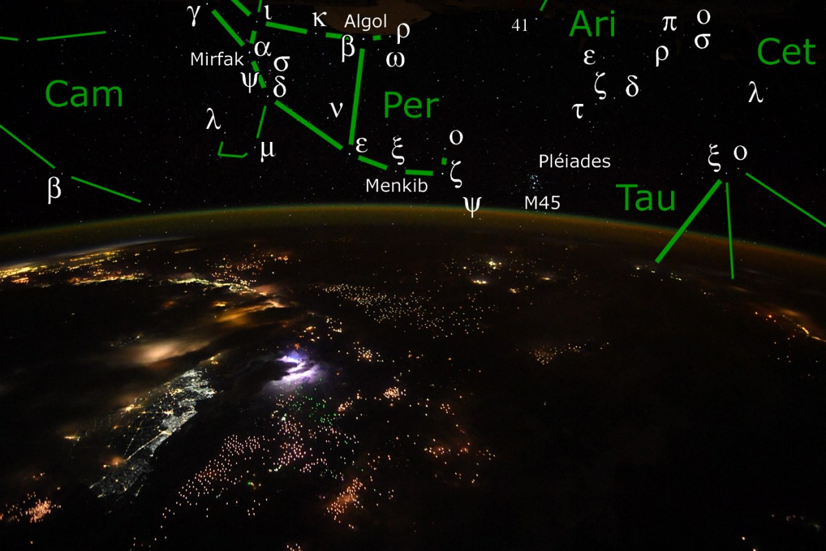 Persée, au-dessus du Vietnam